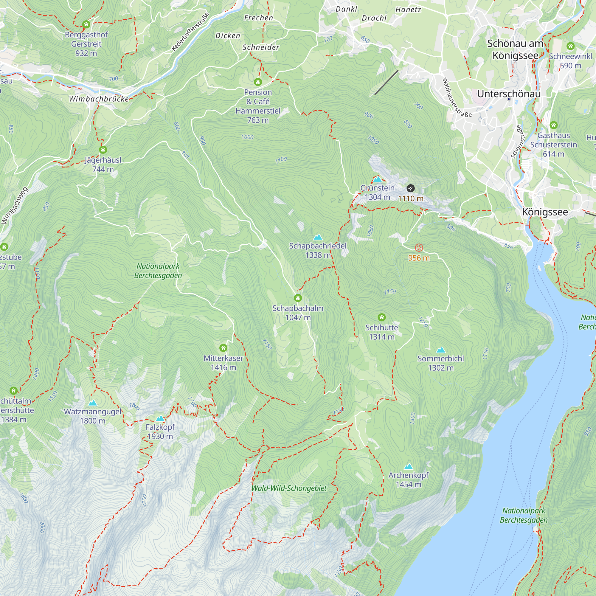 Schapbachalm map