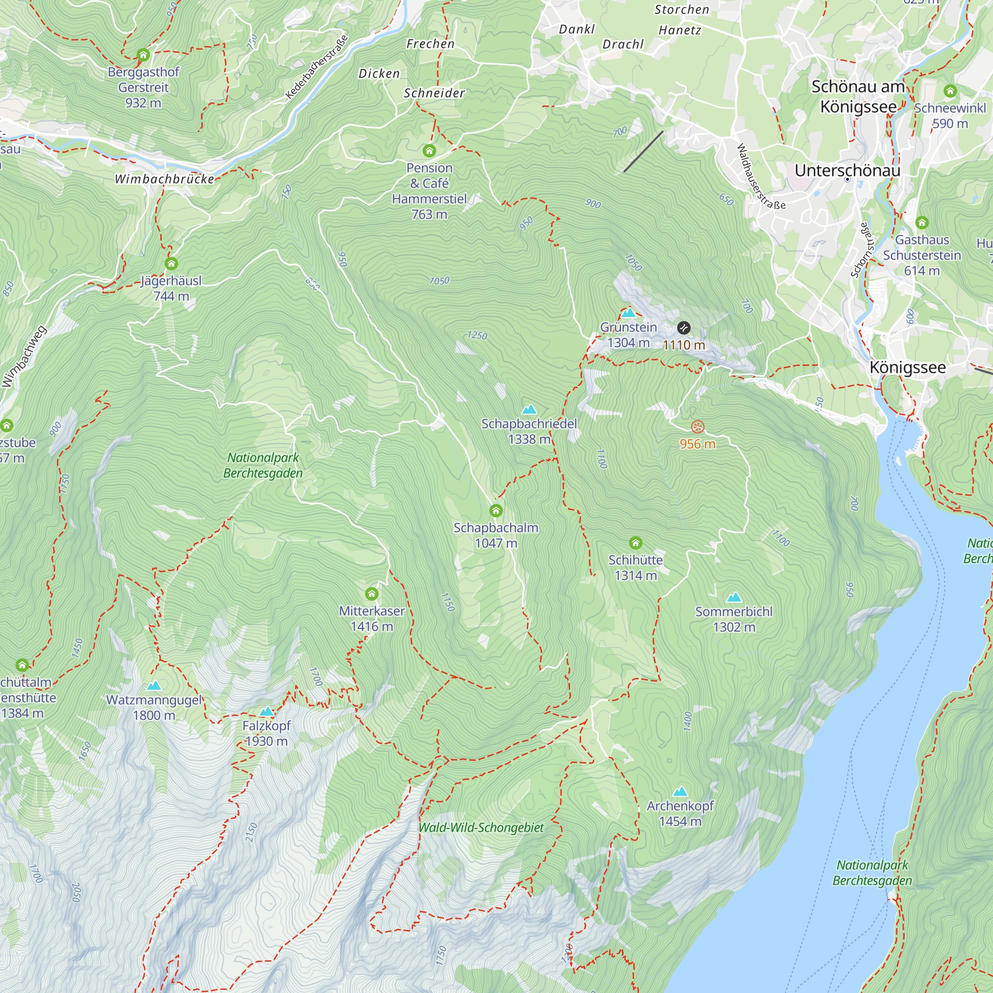 Schapbachalm map