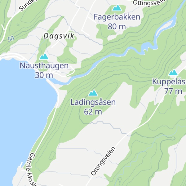 Map of Ladingsåsen