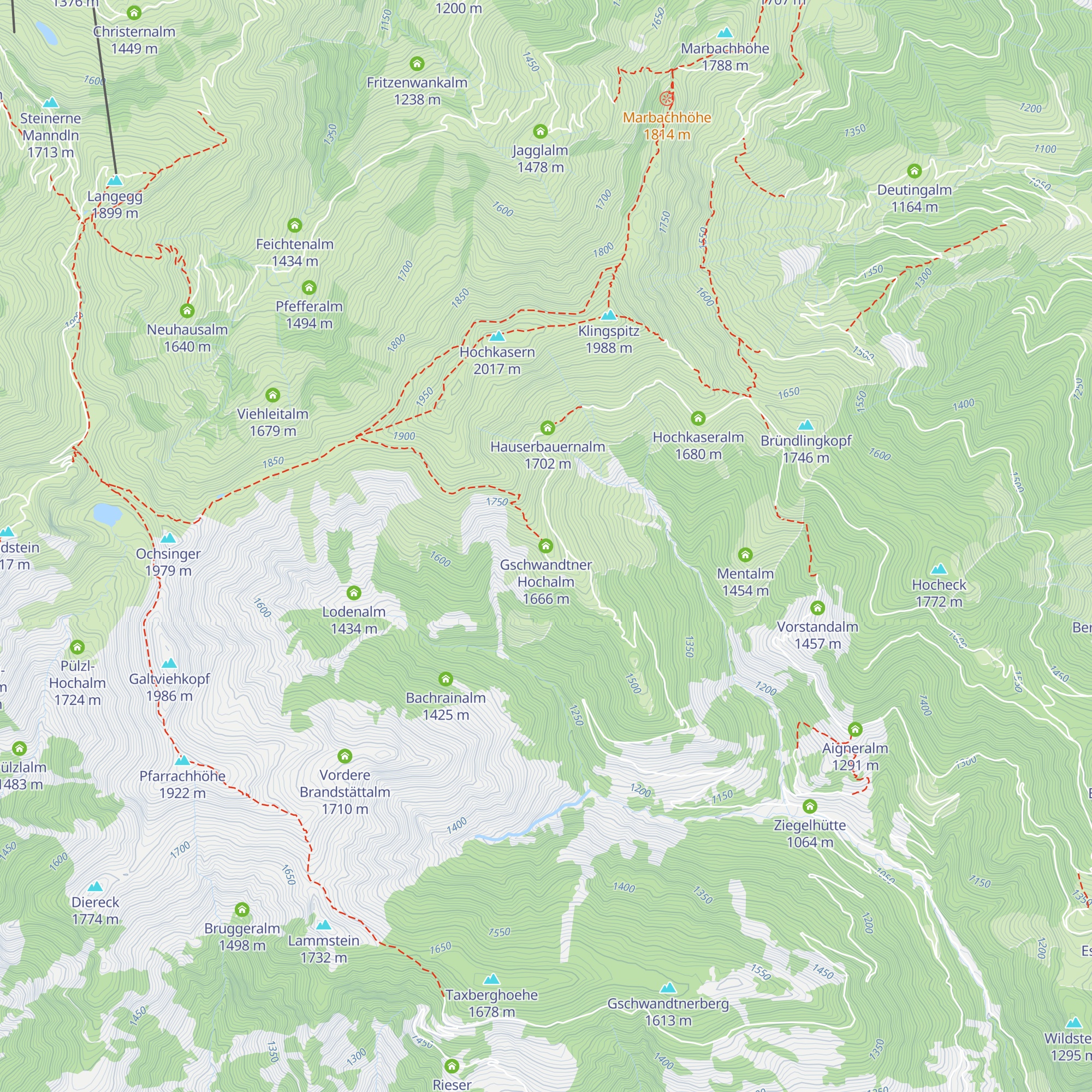Gschwandtner Hochalm map