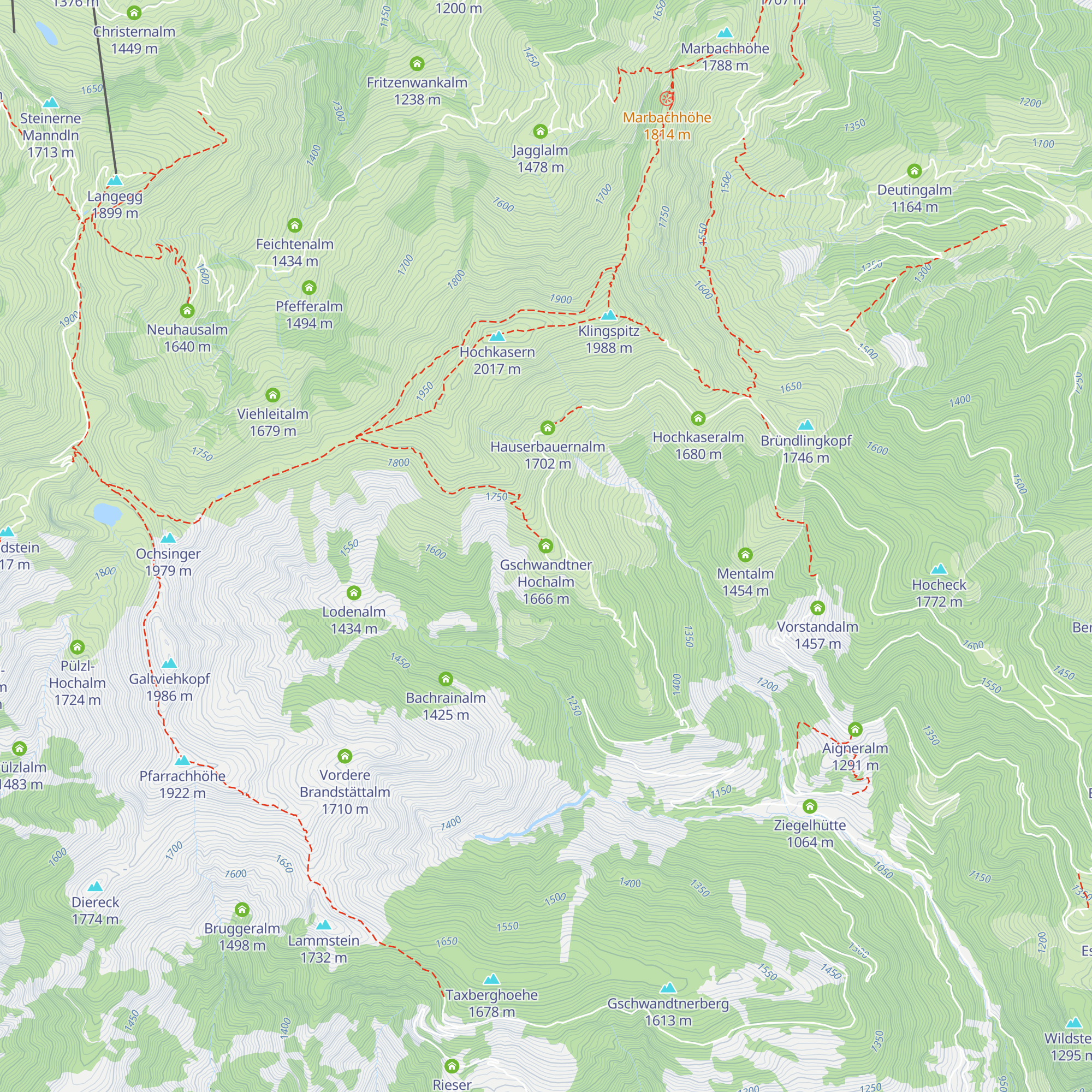 Gschwandtner Hochalm map