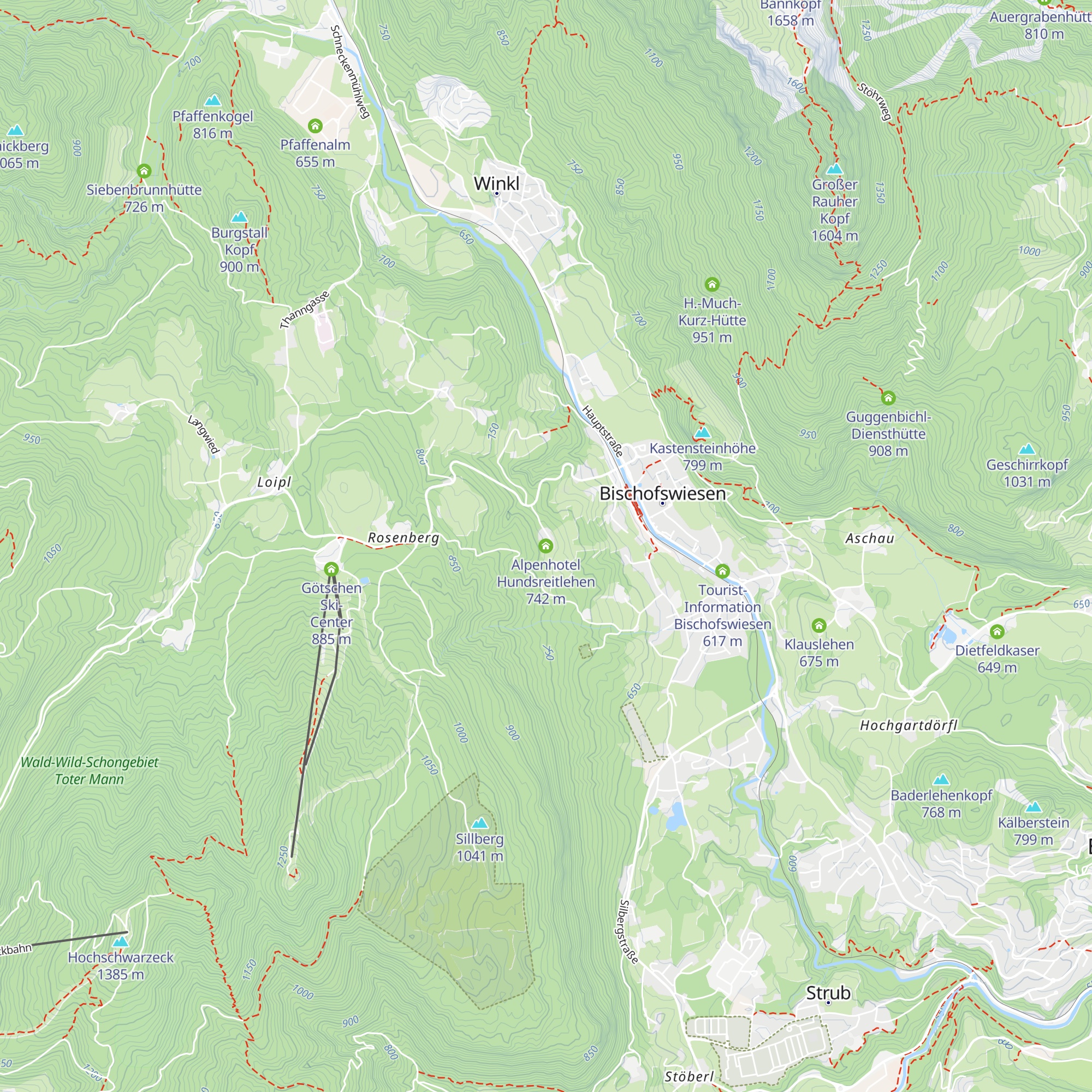 Alpenhotel Hundsreitlehen map