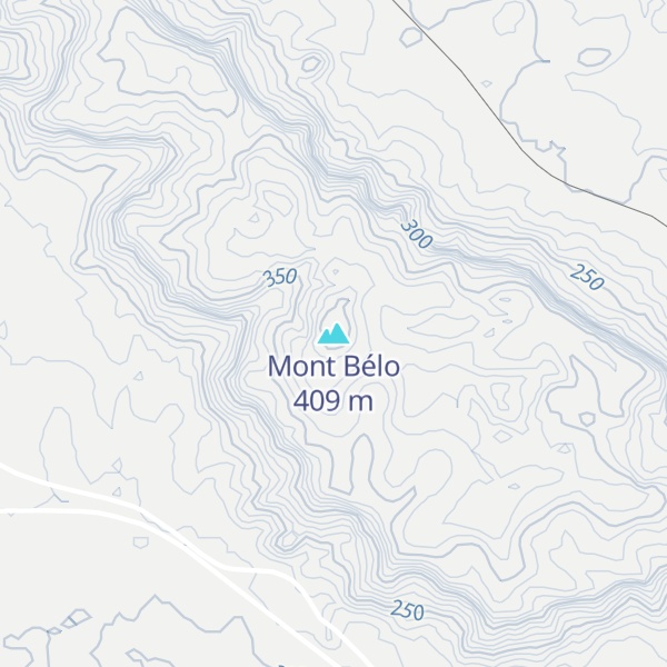 Map of Mont Bélo