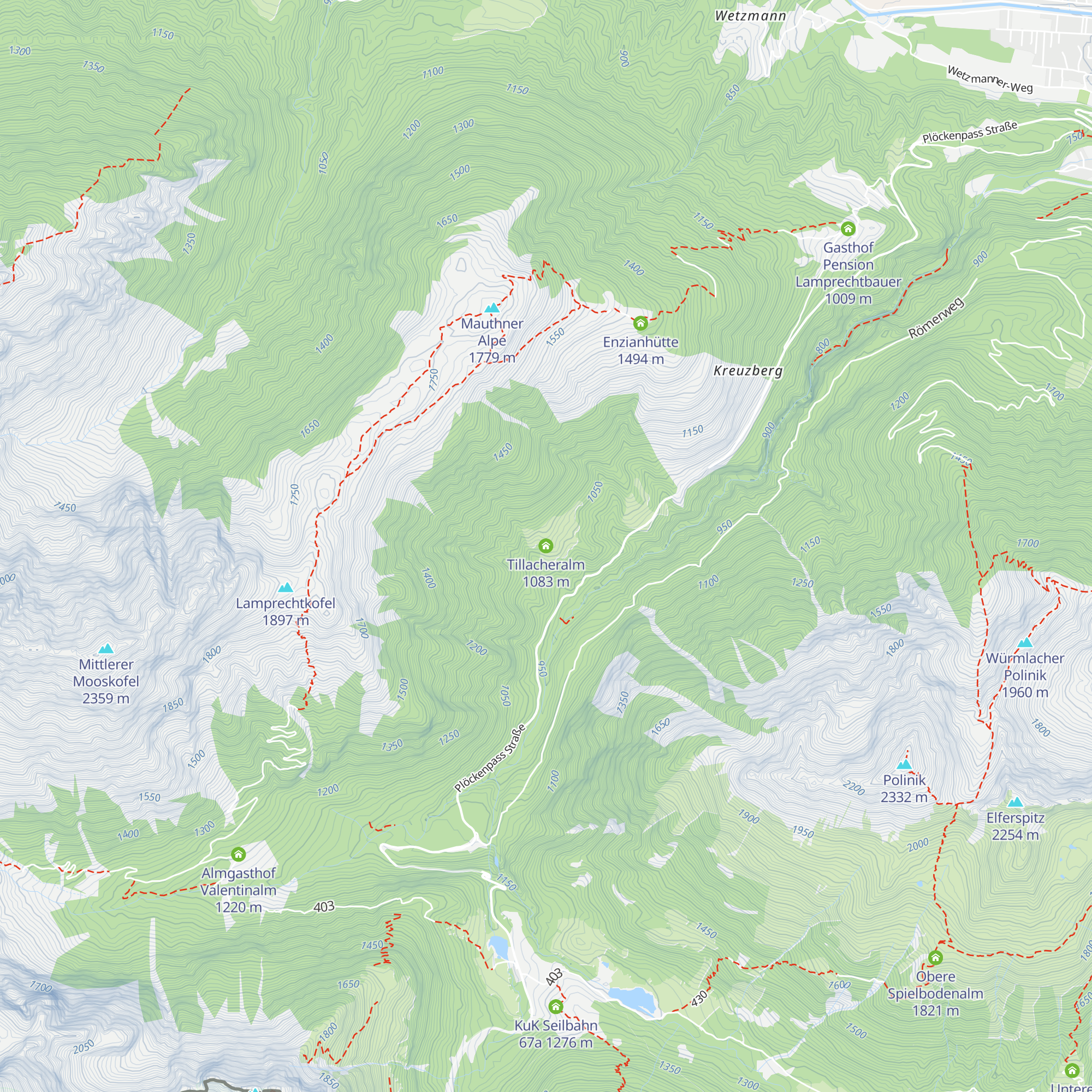Tillacheralm map