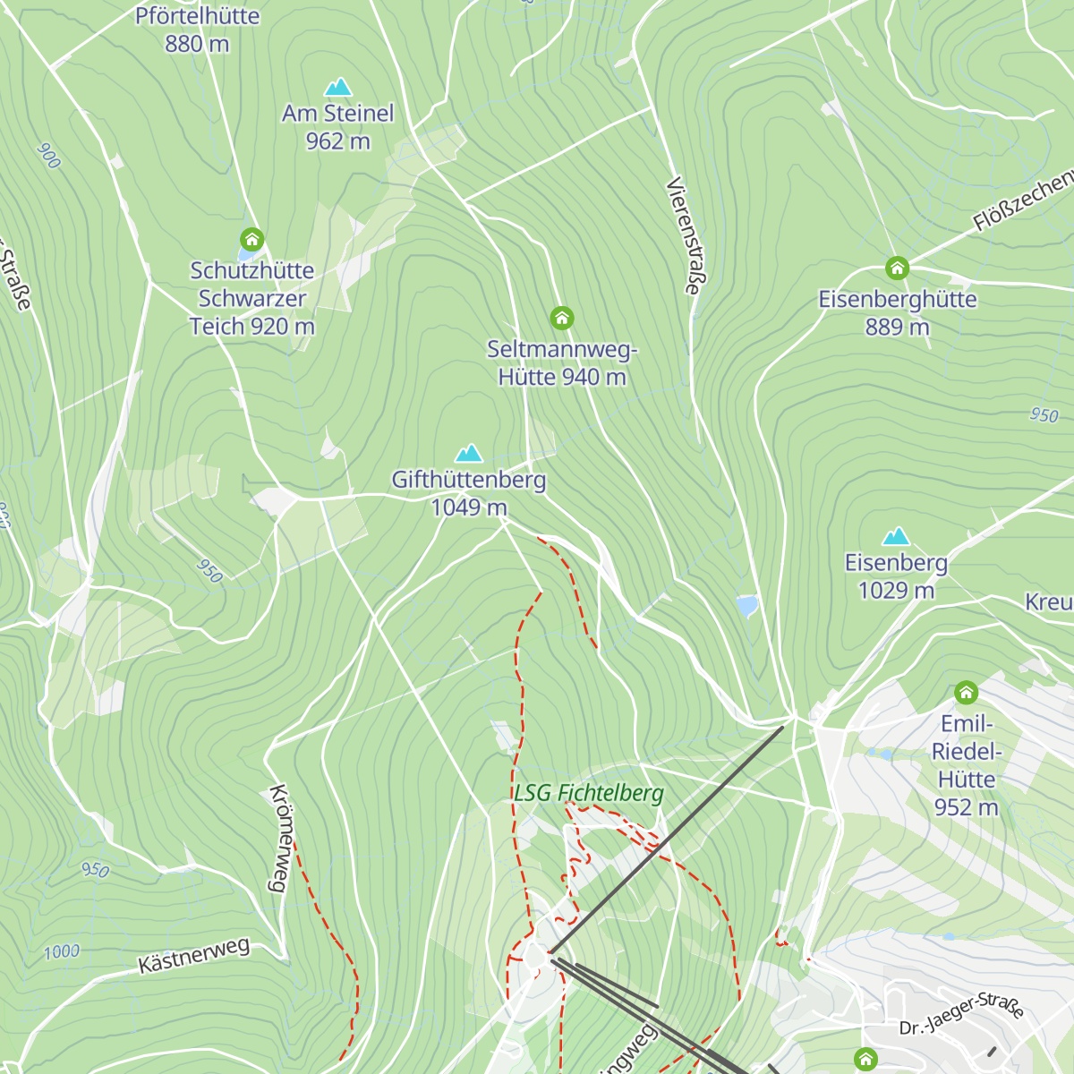 Jägersteighütte map
