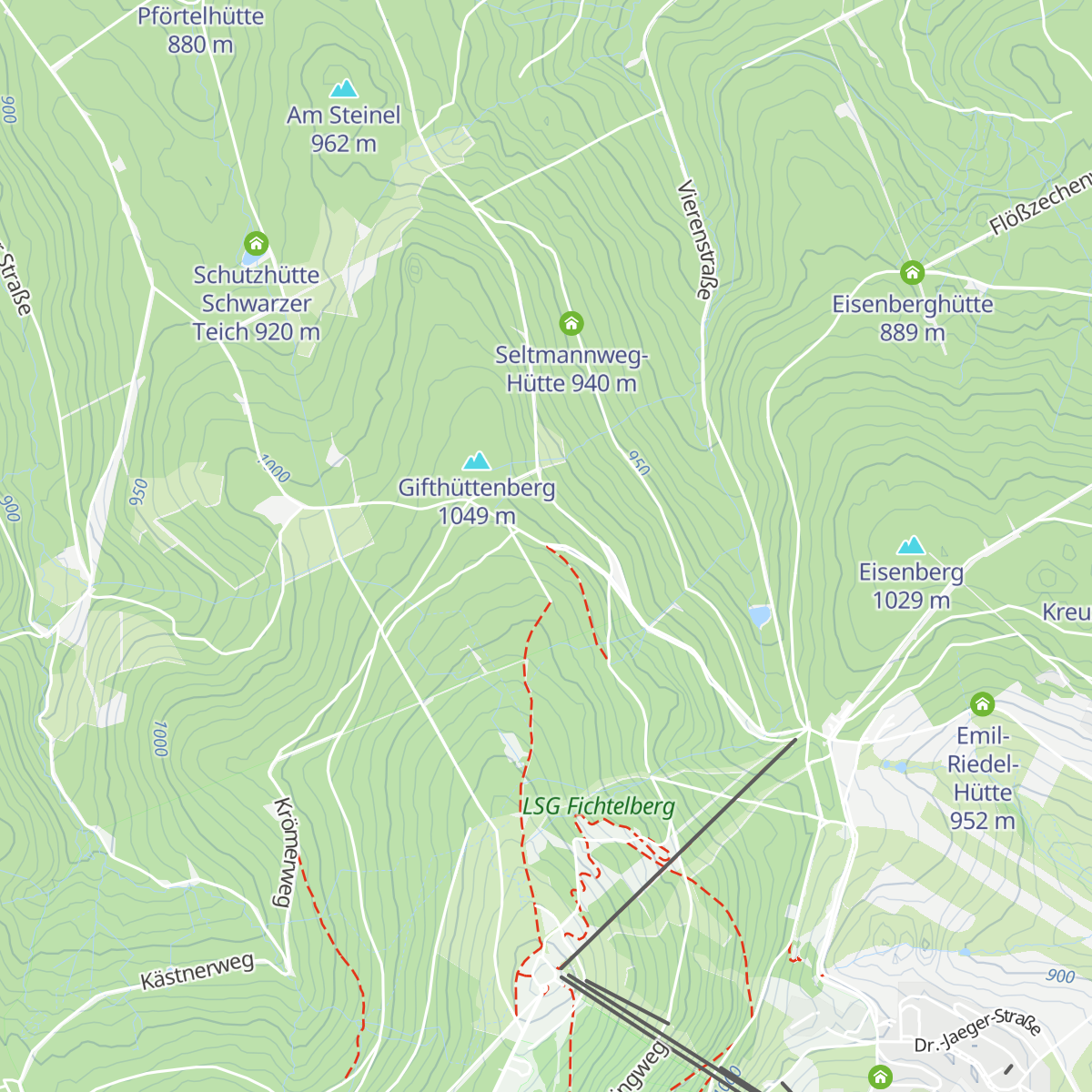 Jägersteighütte map