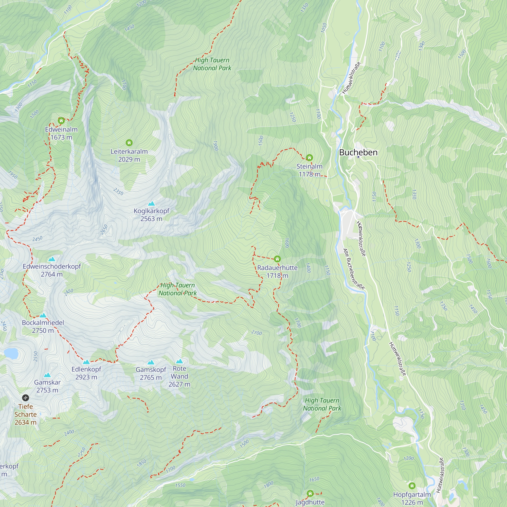 Feldereralm map