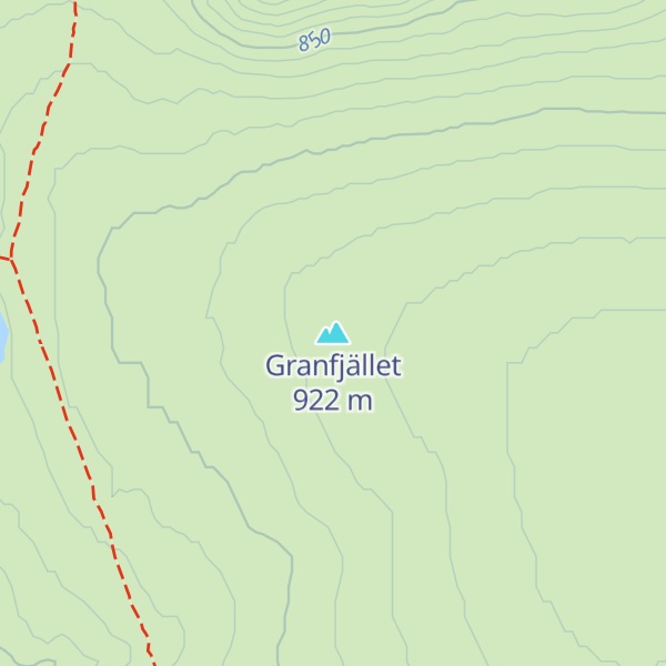 Map of Granfjället