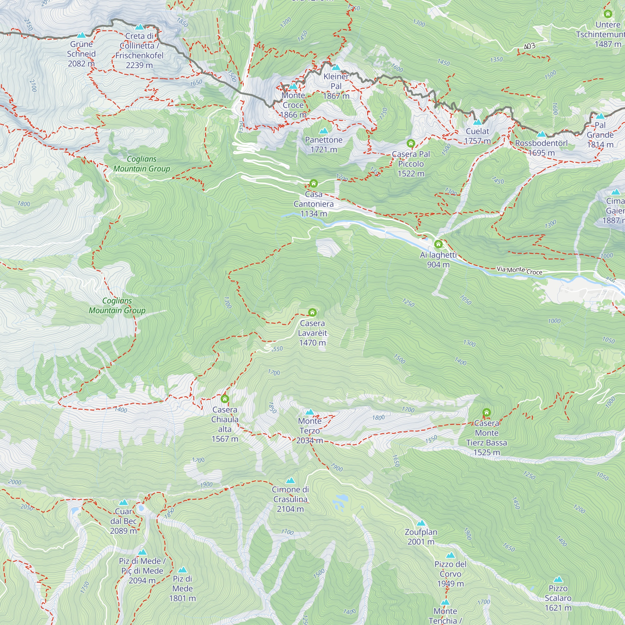 Casera Lavarèit map