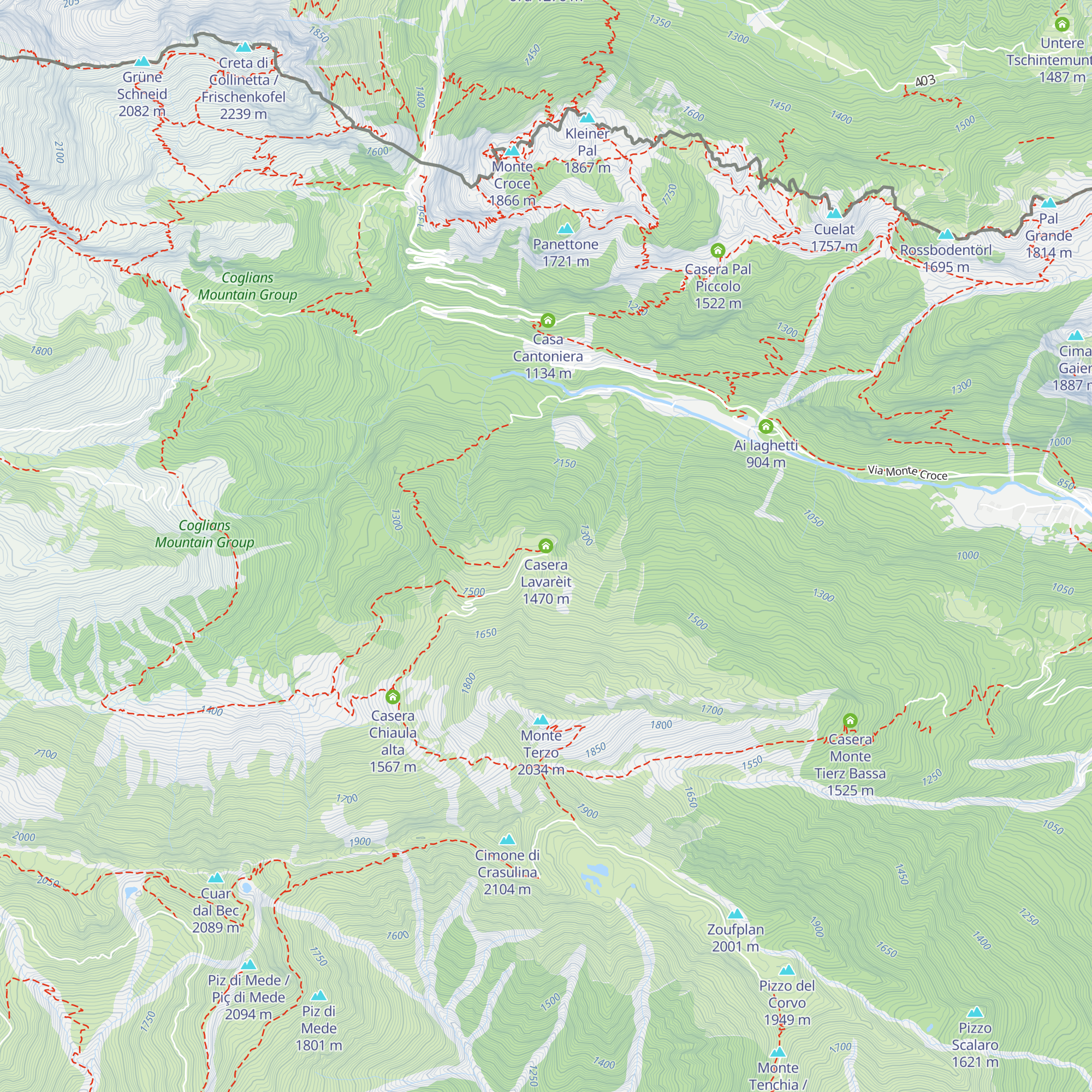 Casera Lavarèit map