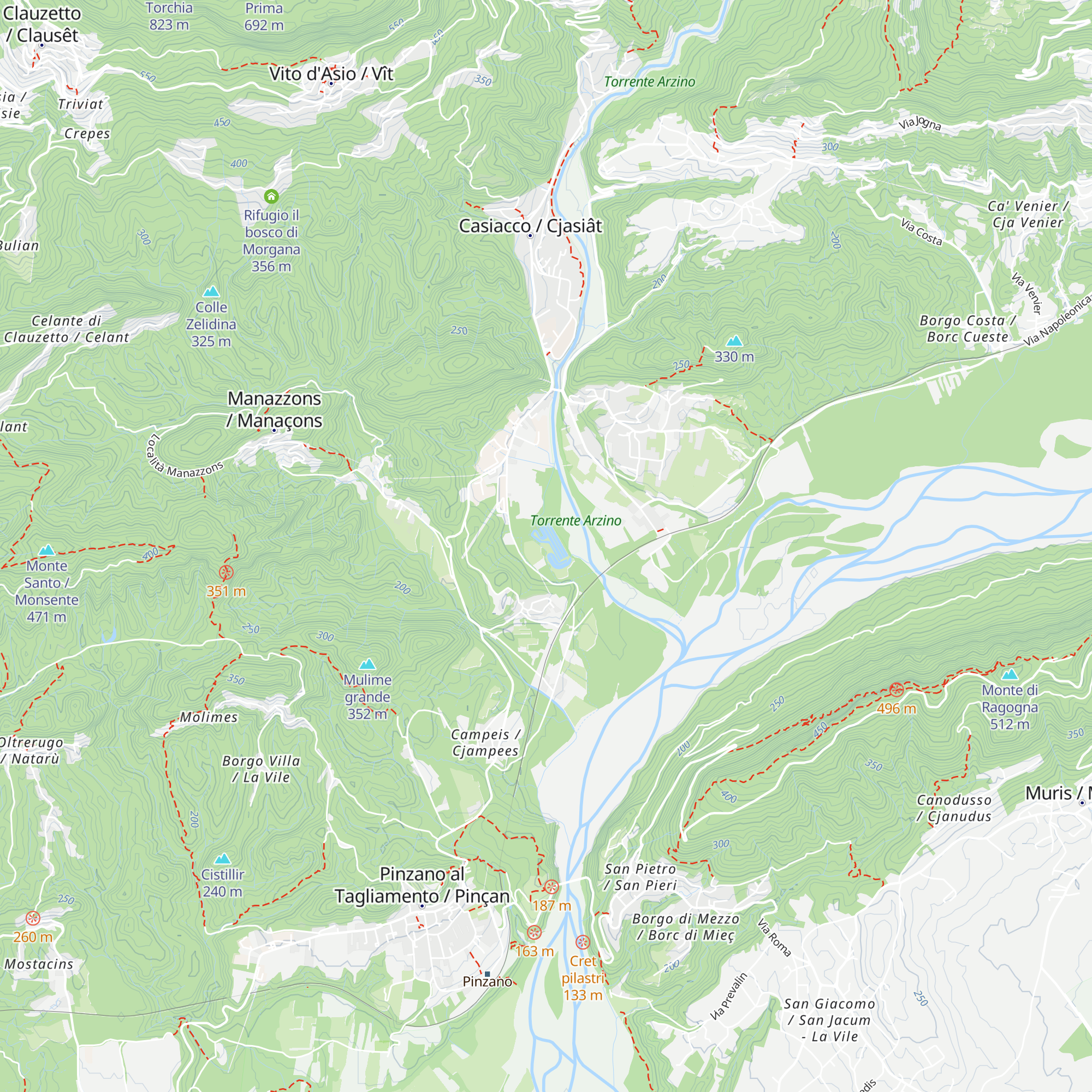 Ex allevamento trote map