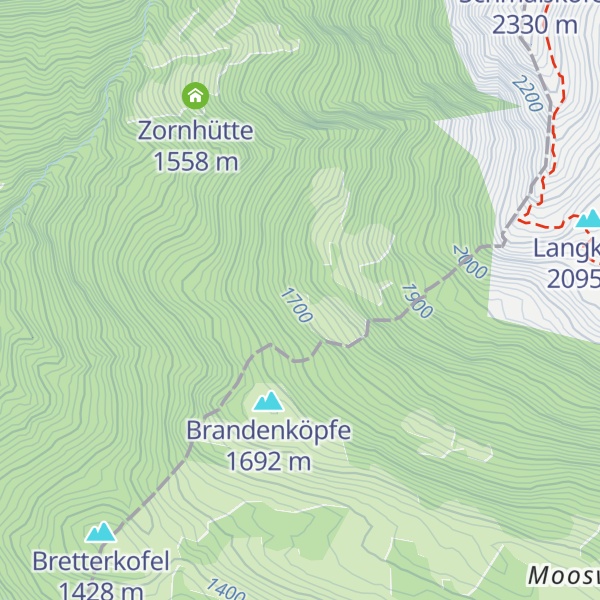 Map of Luggener Almhütte
