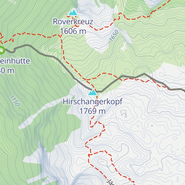 Map of Hirschangerkopf