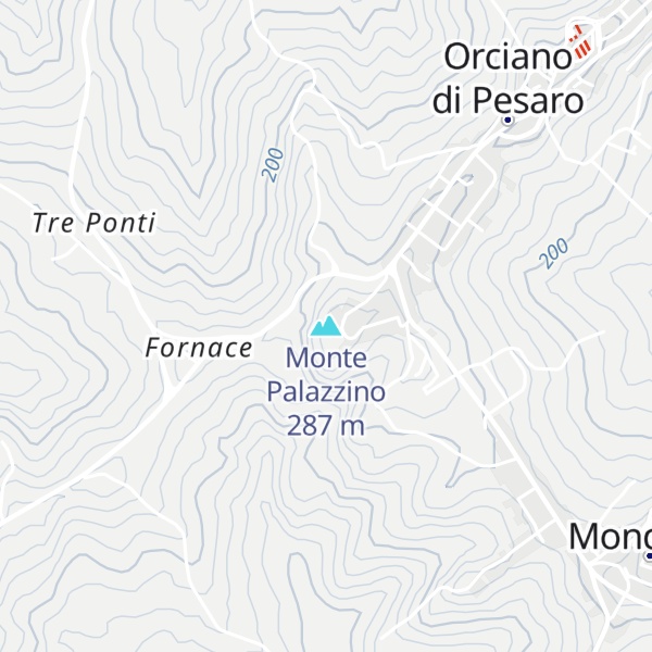 Map of Monte Palazzino