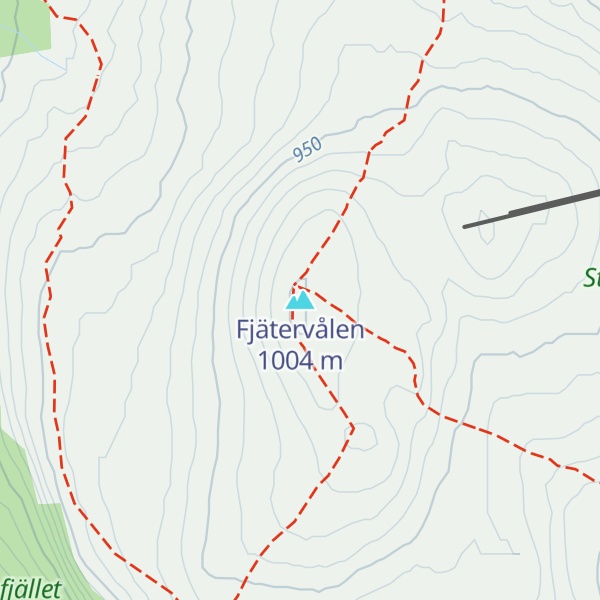 Map of Fjätervålen