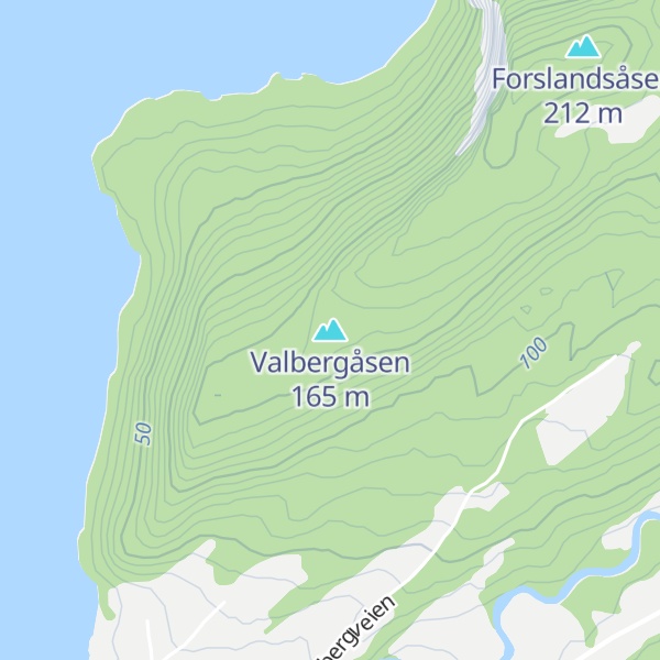 Map of Valbergåsen