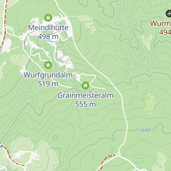 Map of Grainmeisteralm