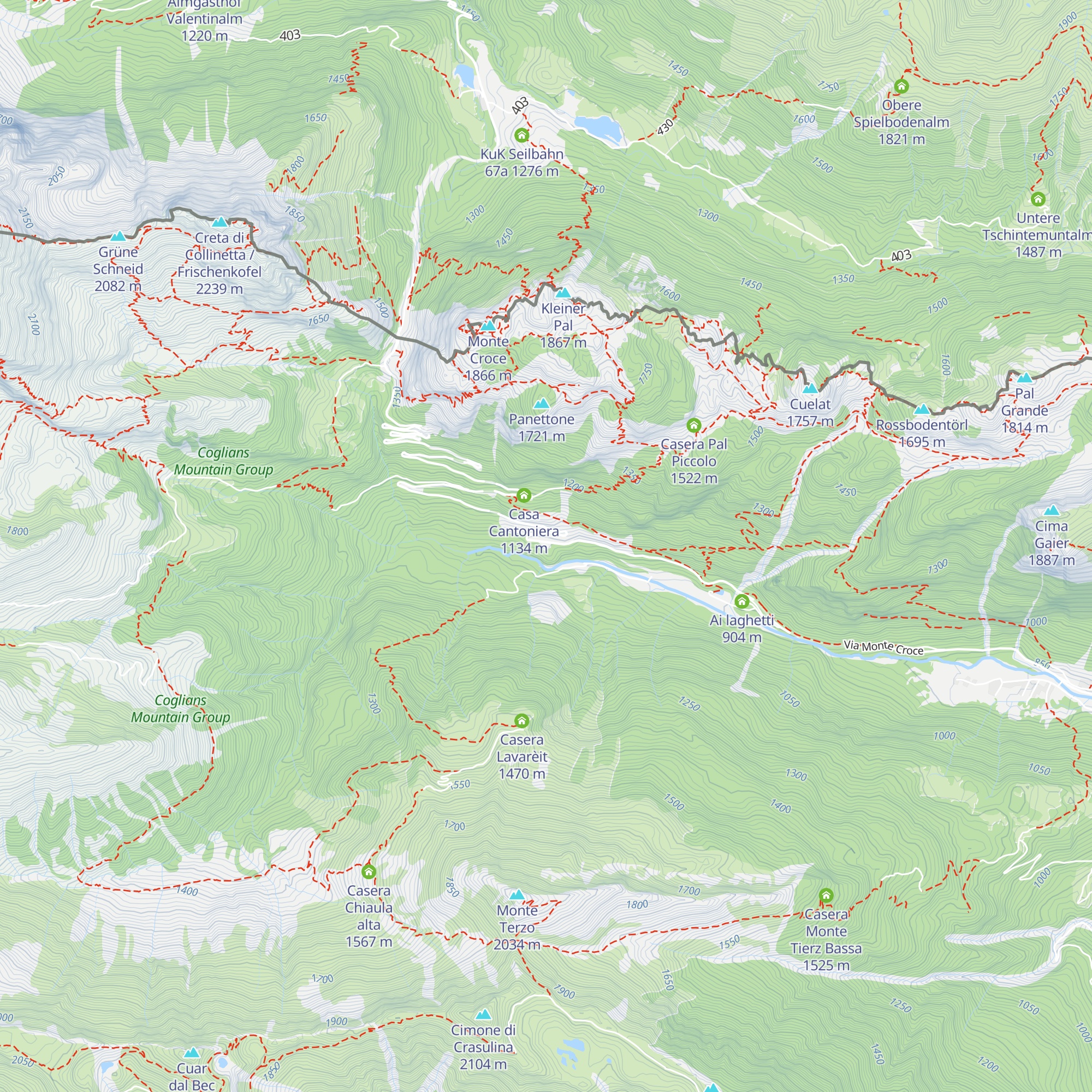 Casetta in Canada' map