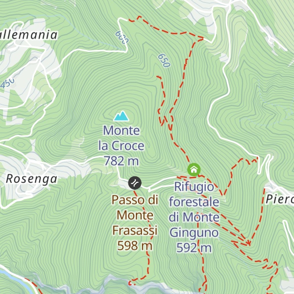 Map of Monte Ginguno