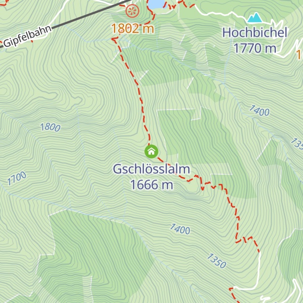 Map of Gschlösslalm