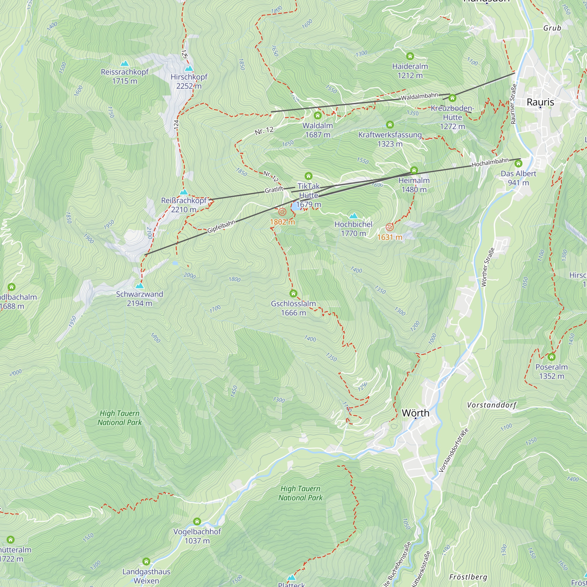 Gschlösslalm map