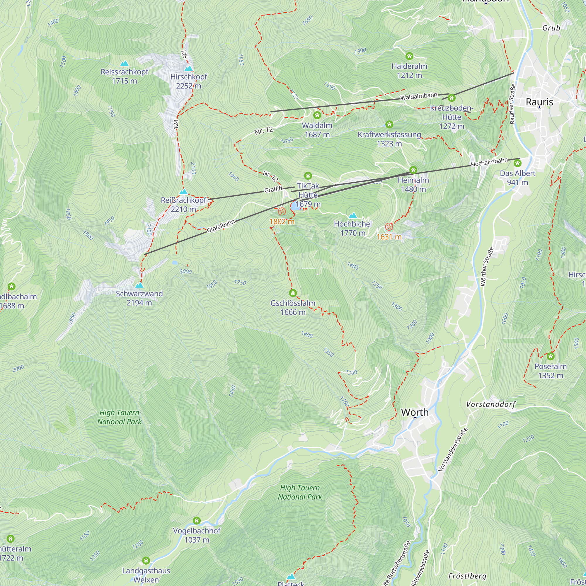 Gschlösslalm map
