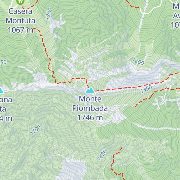Map of Monte Piombada