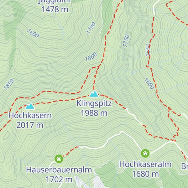 Map of Klingspitz