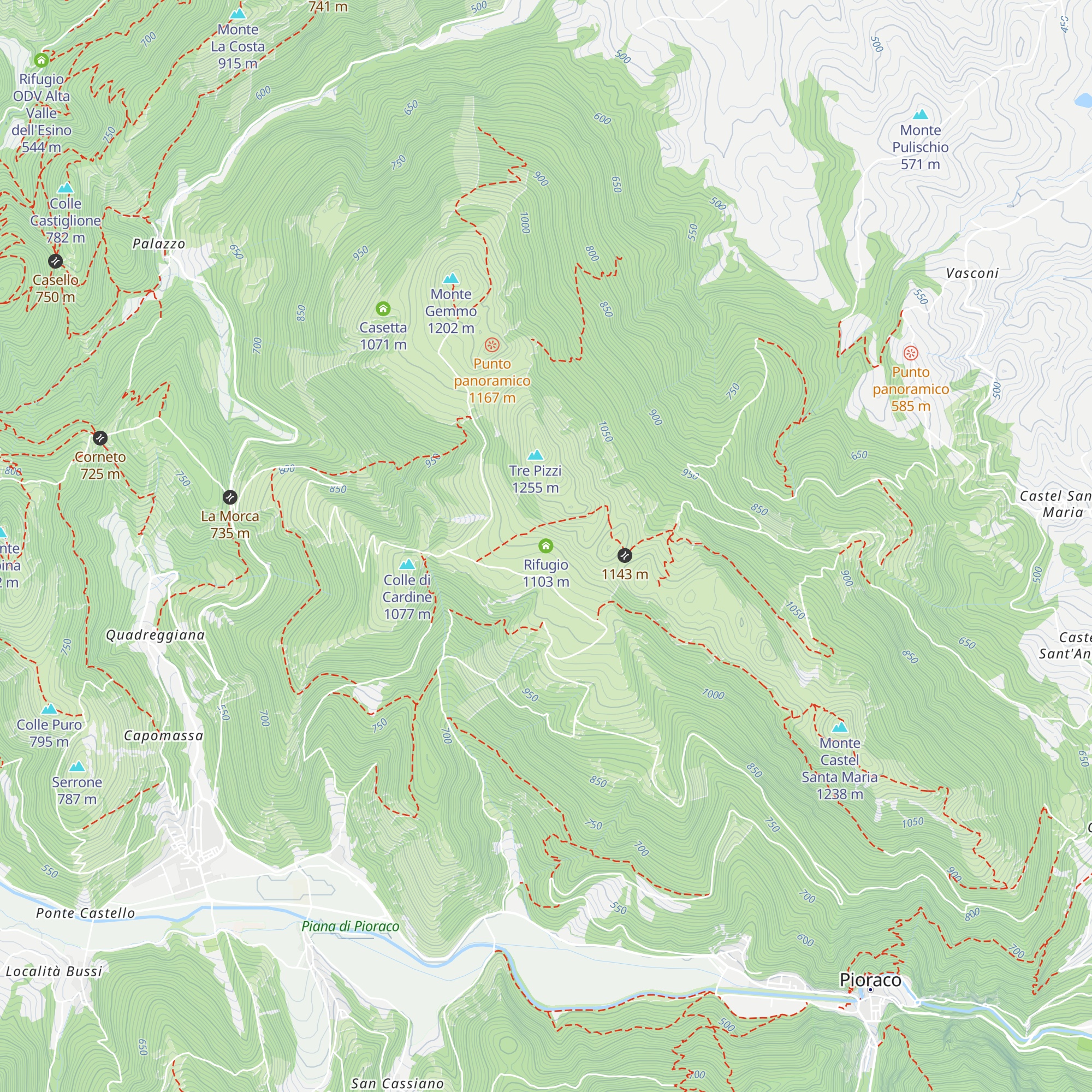 Rifugio map