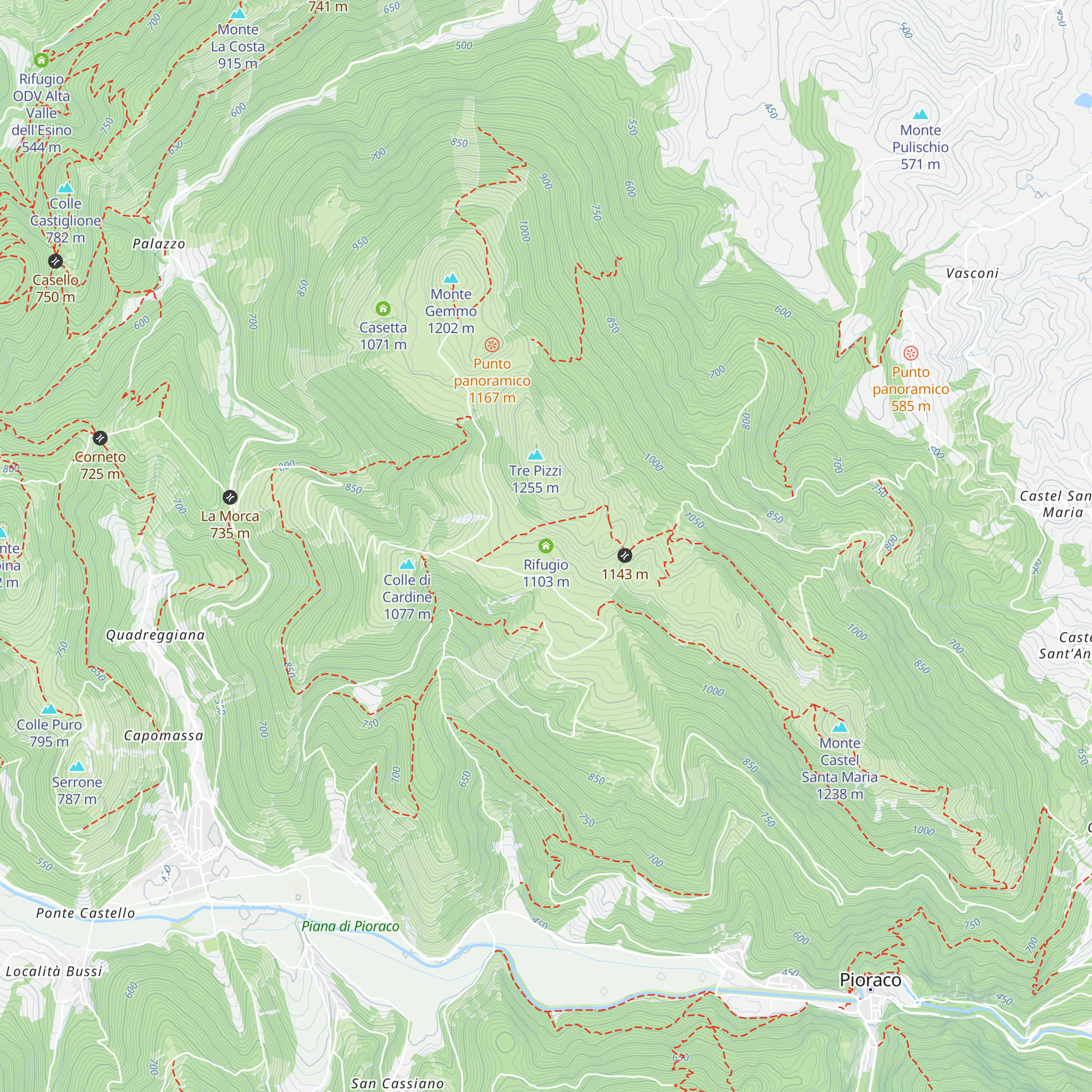 Rifugio map
