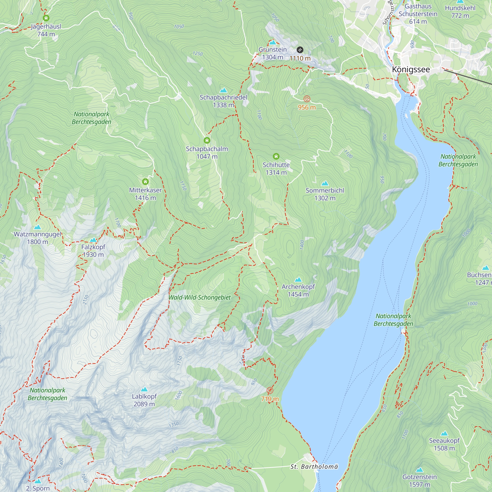 Jungmannschaftshütte DAV Berchtesgaden map