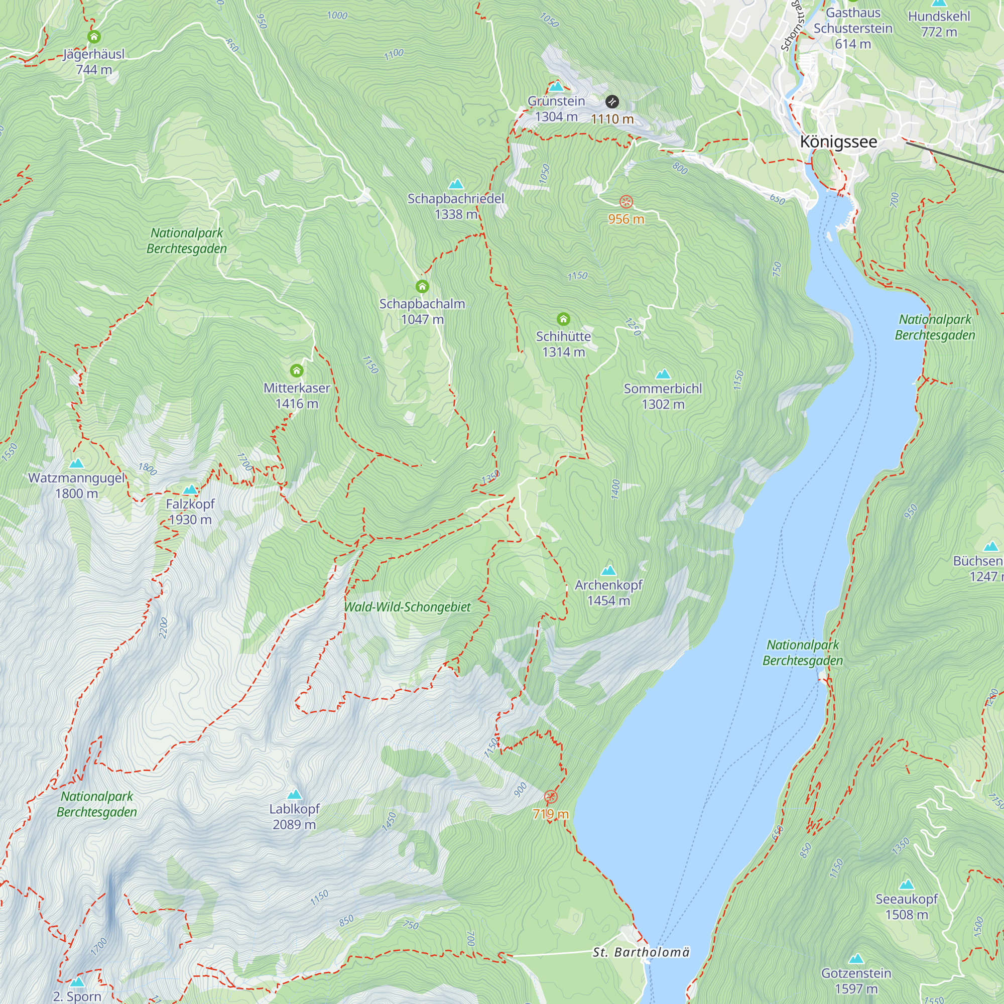 Jungmannschaftshütte DAV Berchtesgaden map