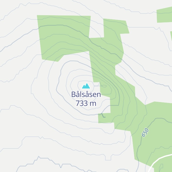 Map of Bålsåsen