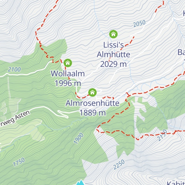 Map of Almrosenhütte