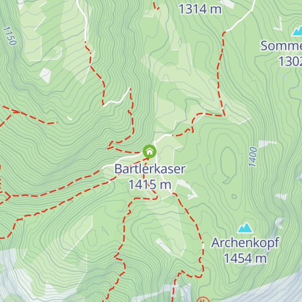 Map of Kührointalm