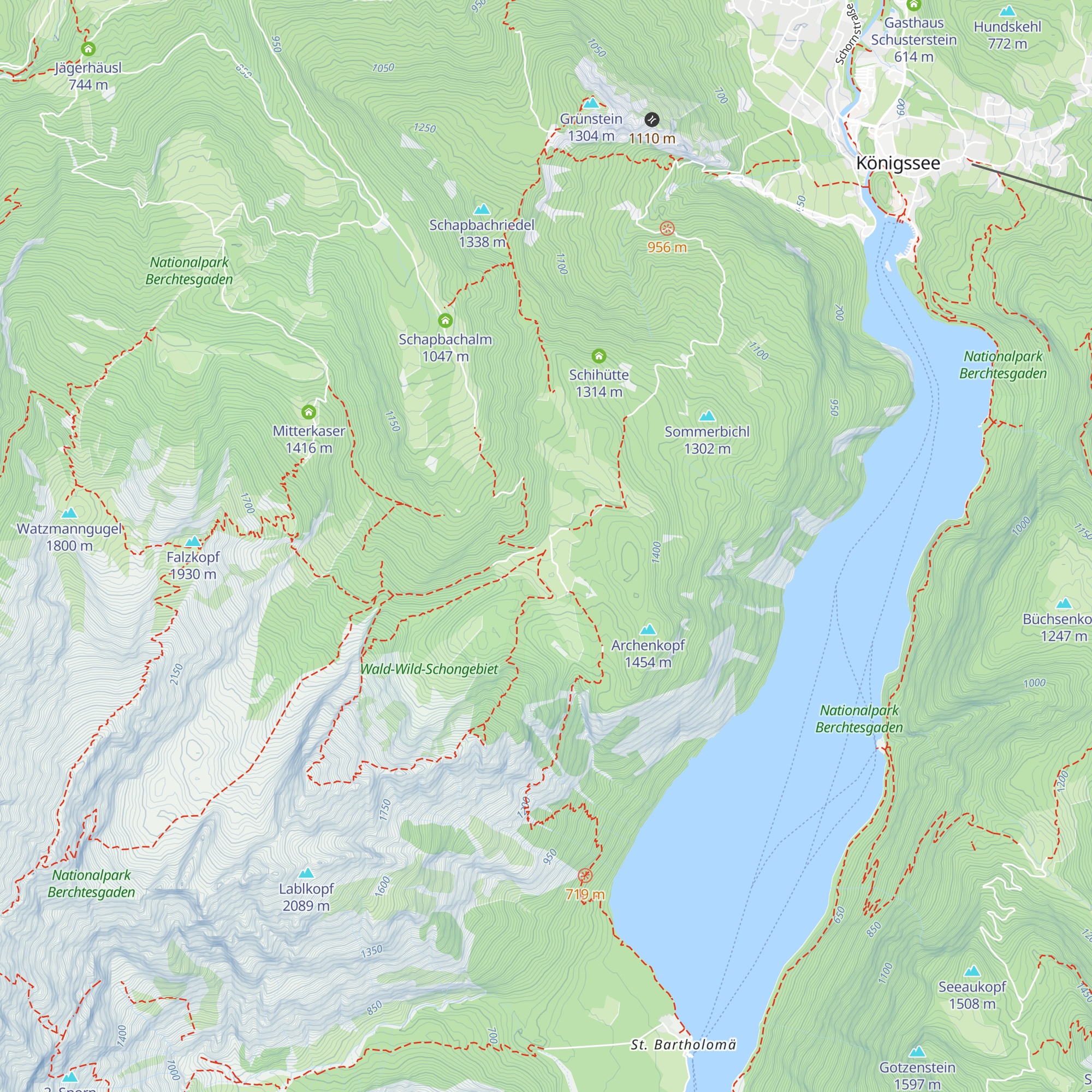 Kührointalm map