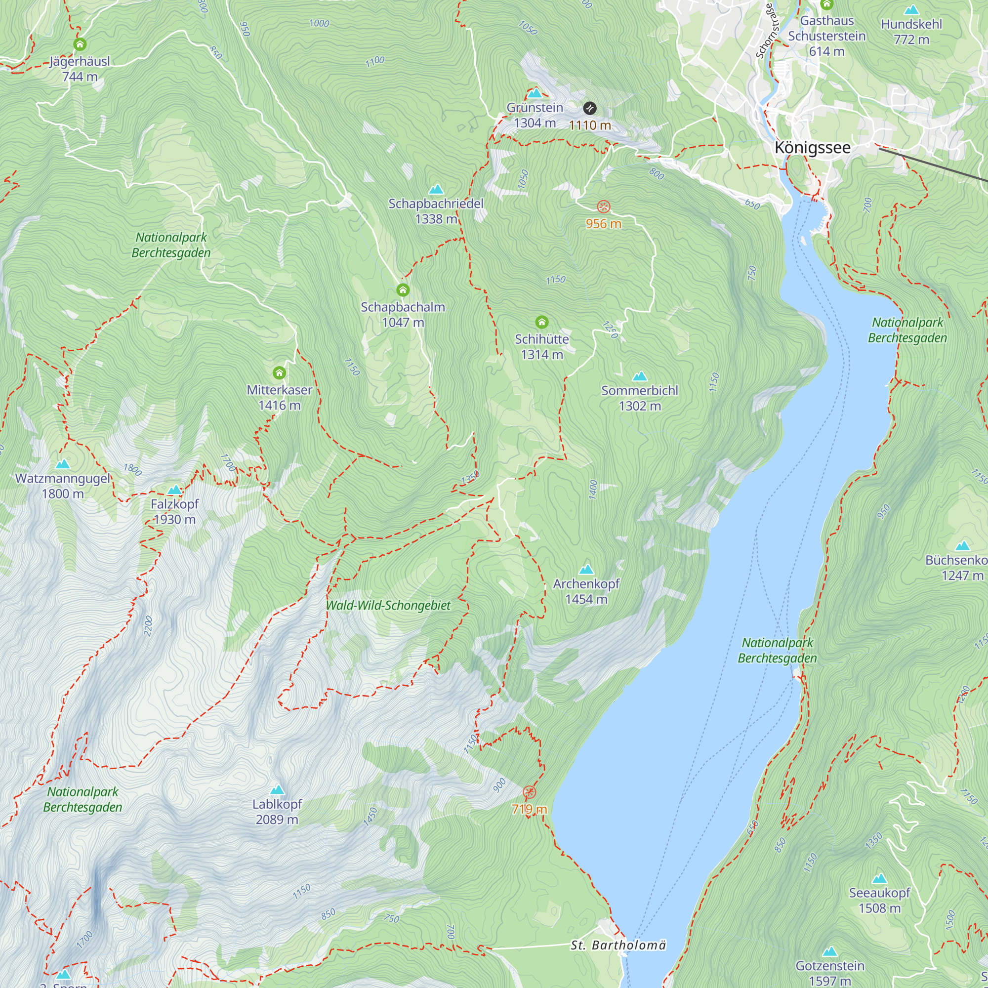 Kührointalm map