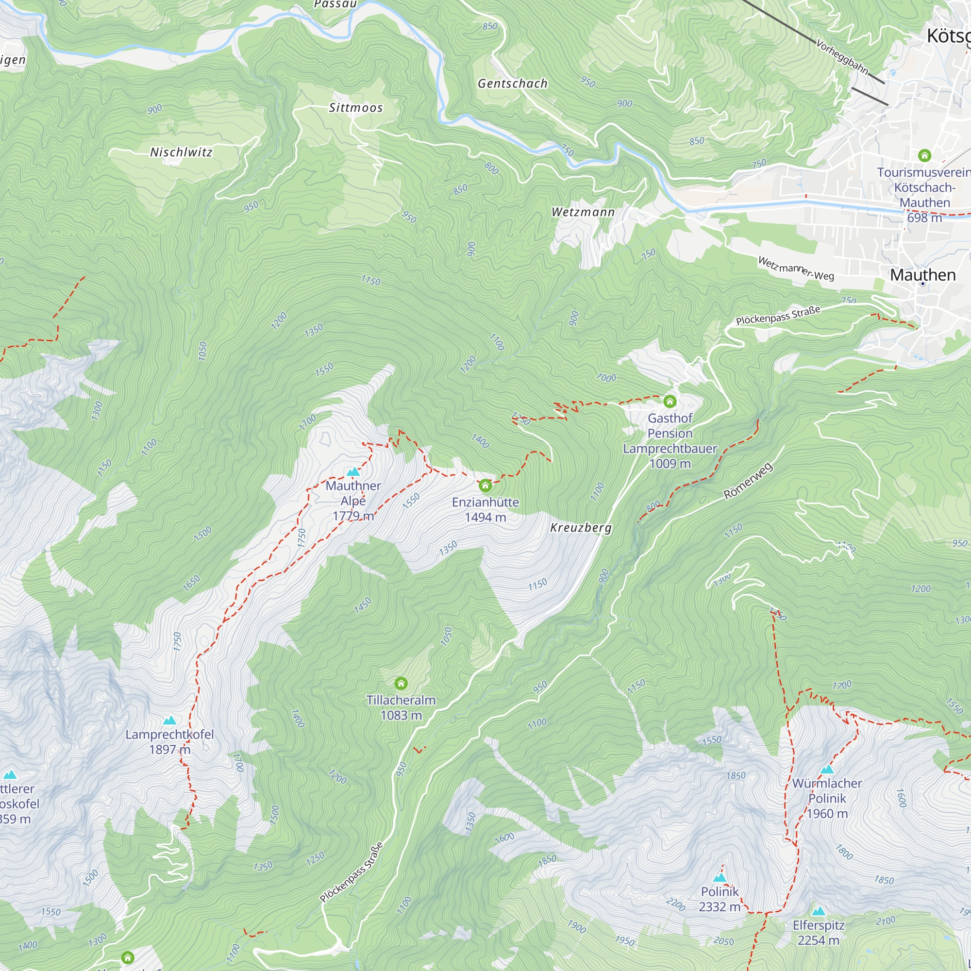 Enzianhütte map