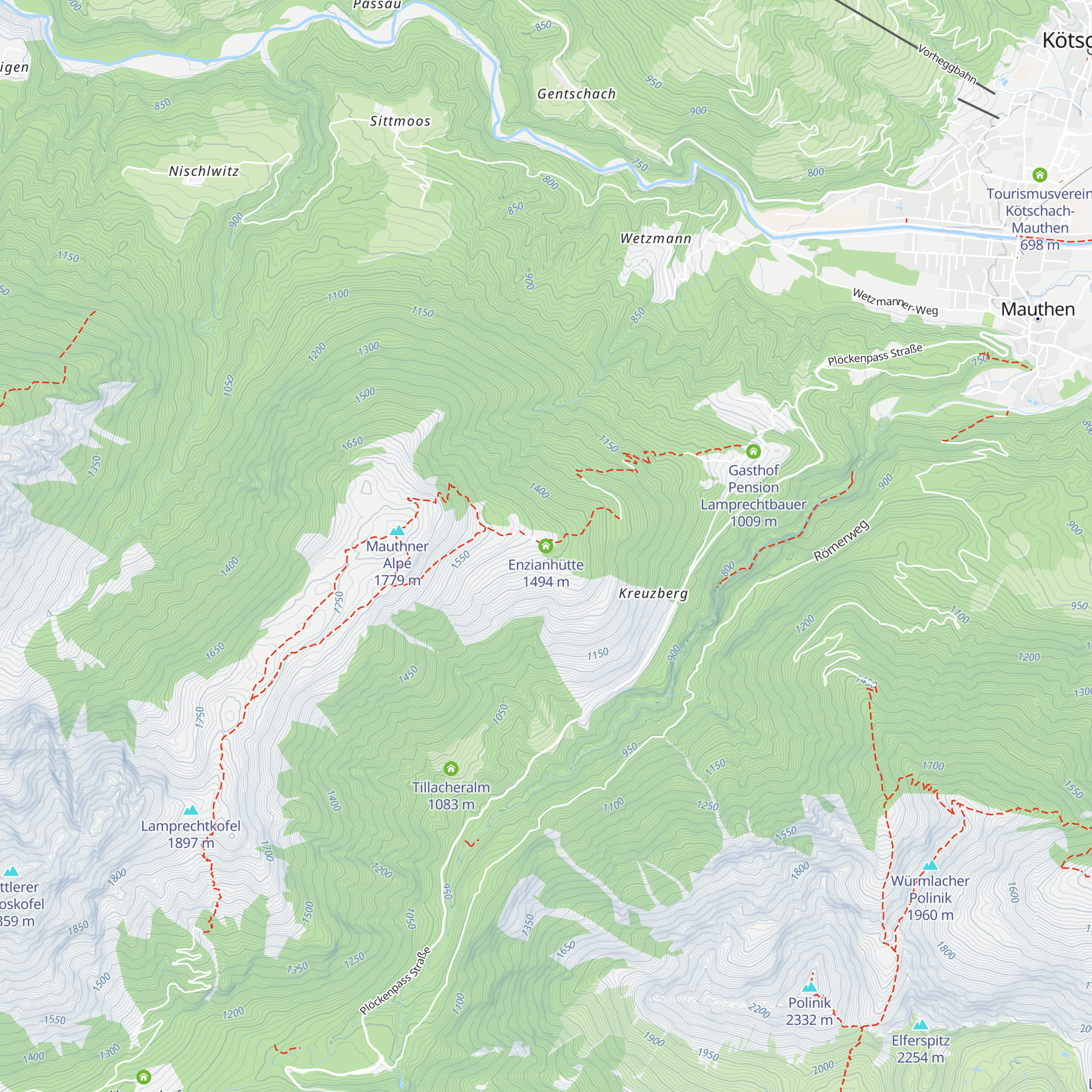 Enzianhütte map