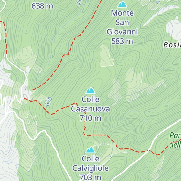 Map of Colle Casanuova
