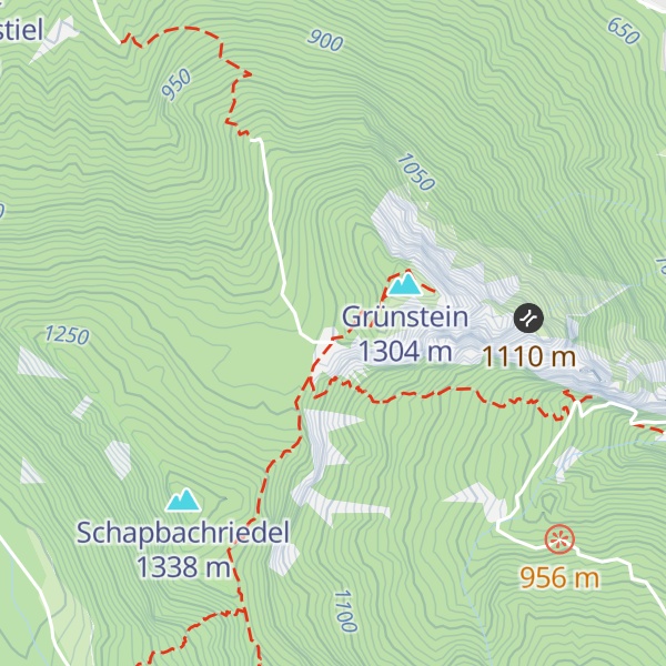 Map of Grünsteinhütte