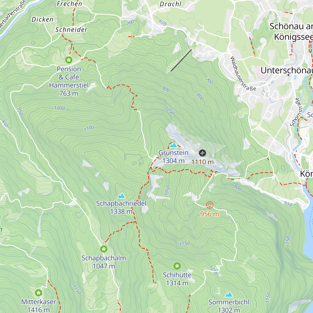 Grünsteinhütte map