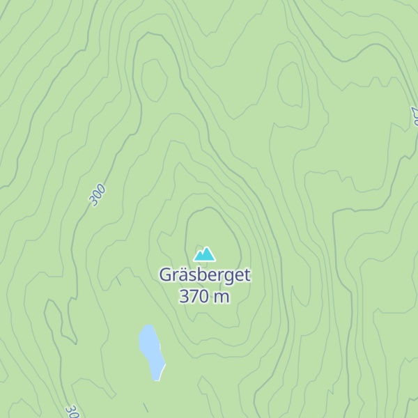 Map of Gräsbergsstugan