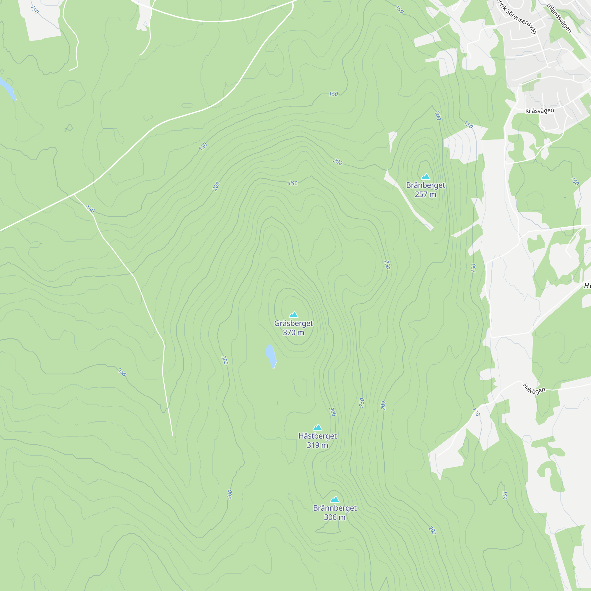 Gräsbergsstugan map