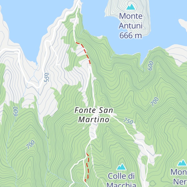 Map of Colle S. Martino