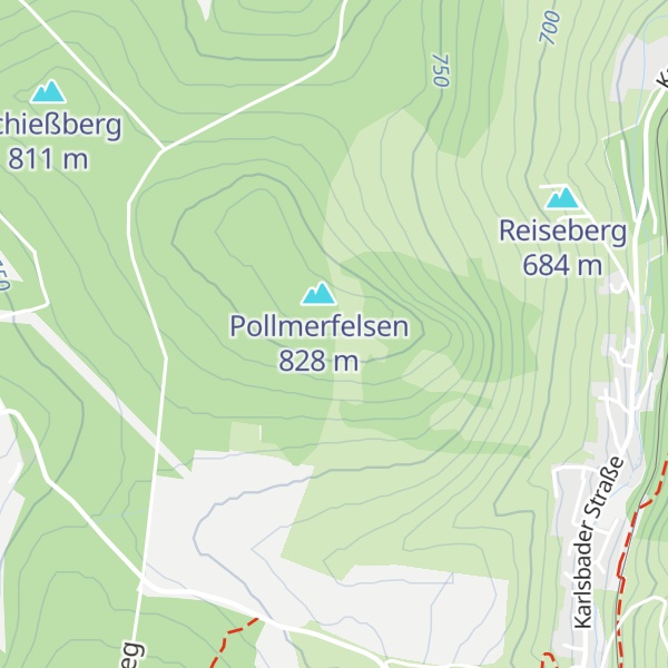 Map of Schutzhütte Pollmerfelsen