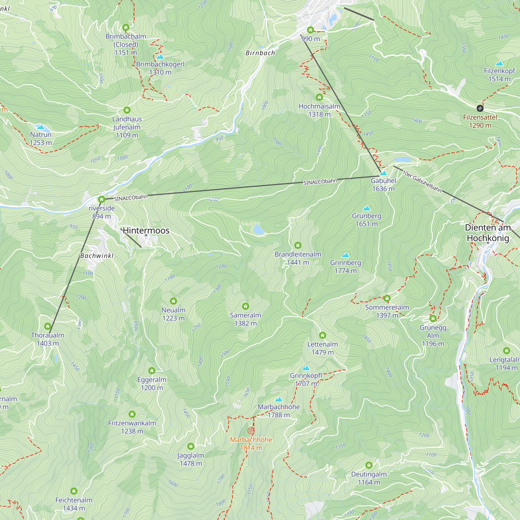Schranbachalm map