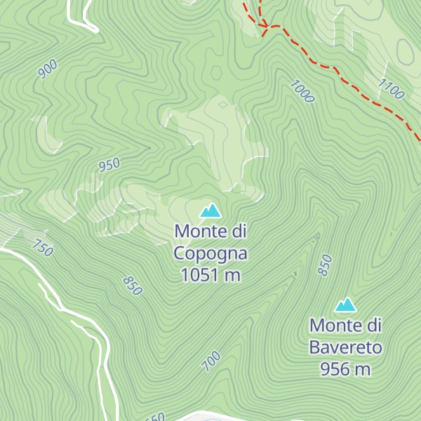 Map of Monte di Copogna