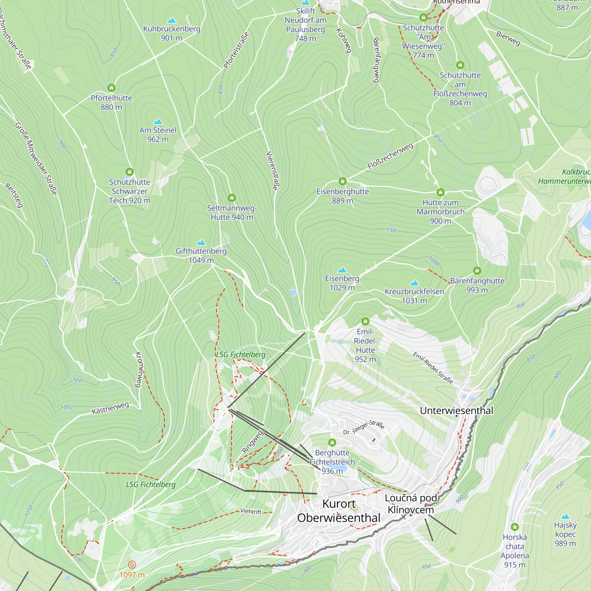 Wanderhütte map