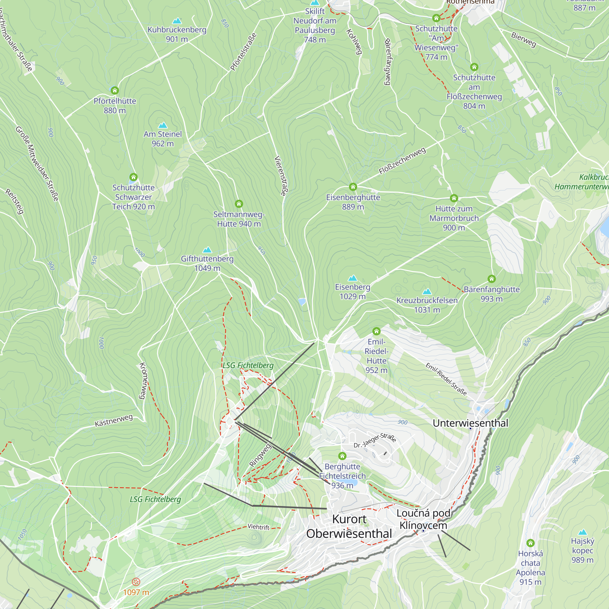 Wanderhütte map